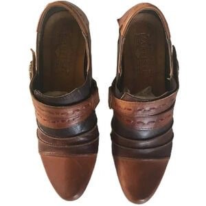 L'Artiste Spring  Step Wondrous Heels Leather Western Brown - Size EU 38 / US 7